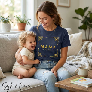 T-shirt En Tri-matière Chemise ajustée en tri-blend marine uni avec votre
