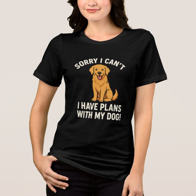 T-shirt En Tri-matière Chemise Amusante Chien - Propriétaire de l'animal  (Recto)