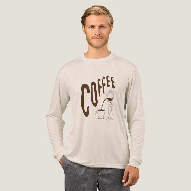 T-shirt En Tri-matière Chemise Bella+Canvas Tri-Mélange Longues Manches (Recto complet)