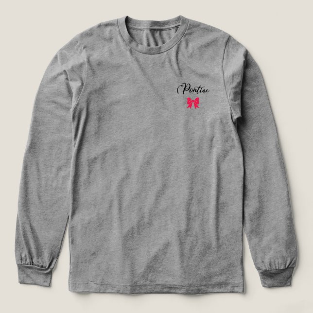 T-shirt En Tri-matière Chemise Bow du Camp Pontiac (Motif devant)