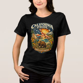 T-shirt En Tri-matière Chemise Californie Fierté Golden State Forever