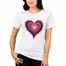 chemise cosmic de galaxie cardiaque