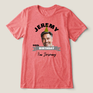 T-shirt En Tri-matière Chemise d'anniversaire personnalisée avec nom, ann
