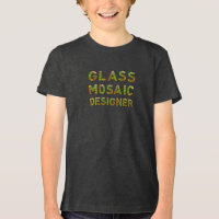 Chemise de concepteur de mosaïque de verre