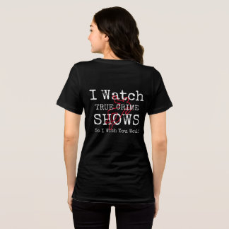 T-shirt En Tri-matière Chemise de crime véritable