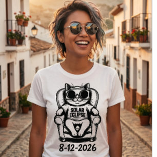T-shirt En Tri-matière Chemise de l'éclipse totale de 2026 Événement sola