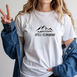 T-shirt En Tri-matière Chemise de montagne minimaliste à motif simple