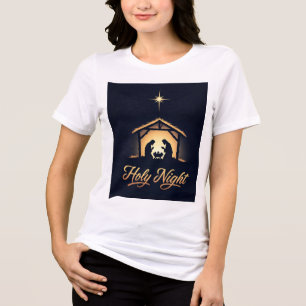 T-shirt En Tri-matière "Chemise de Noël de Noël pour femmes - Elegant Ho