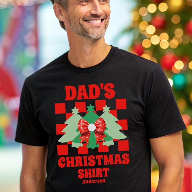 T-shirt En Tri-matière Chemise de Noël de papa personnalisée (Créateur téléchargé)