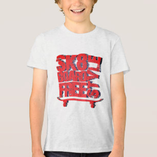 T-shirt En Tri-matière Chemise de patinage - Sk8 Boardin