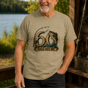 T-shirt En Tri-matière Chemise de pêche pour 60 ans Crochet depuis 1966