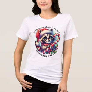 T-shirt En Tri-matière Chemise de raton laveur pour la fête de Noël