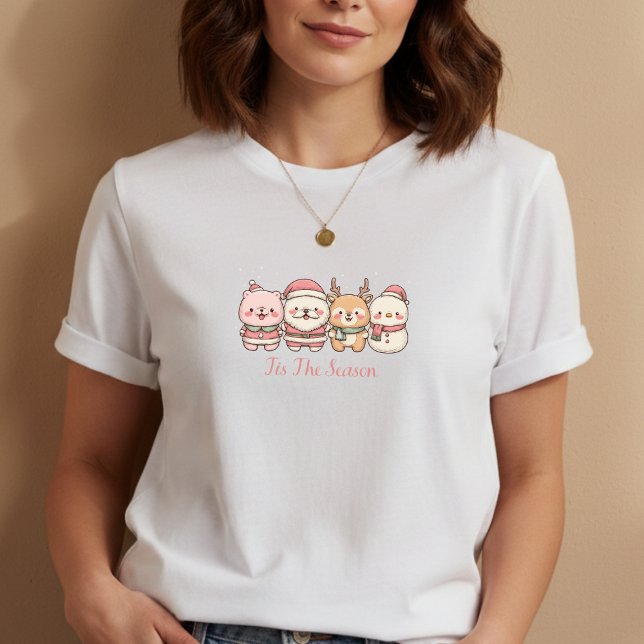 T-shirt En Tri-matière Chemise de saison • Personnages de vacances mignon (Tis the Season Shirt
)