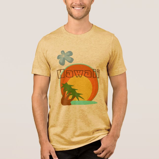 T-shirt En Tri-matière Chemise de Vacances Destination - Hawai... - (Recto)