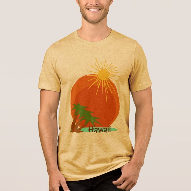 T-shirt En Tri-matière Chemise de Vacances Destination - Hawaii (Recto)