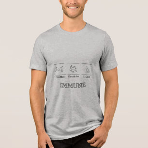 T-shirt En Tri-matière Chemise des cellules immunitaires