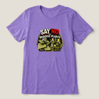 T-shirt En Tri-matière Chemise Dire Non aux Plantes Envahissantes