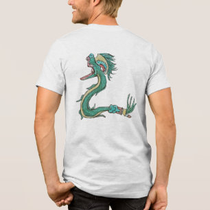 T-shirt En Tri-matière chemise dragon et symbole aztèque