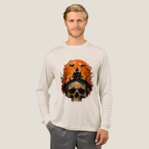 Chemise Halloween Crâne Maison Hantée