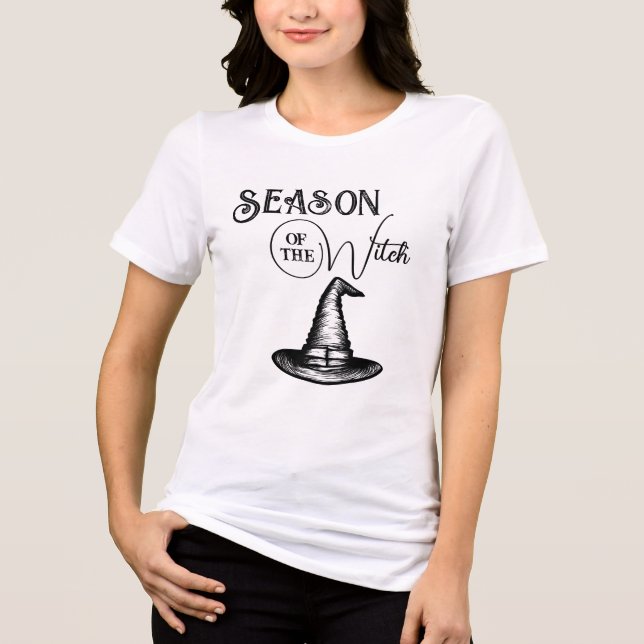 T-shirt En Tri-matière Chemise Halloween sorcières Casquette cadeau saiso (Recto)
