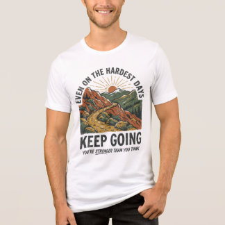 T-shirt En Tri-matière Chemise Inspirante « Continuez » 