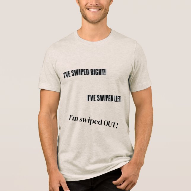 T-shirt En Tri-matière Chemise Mens "Swiped Out" (Recto)