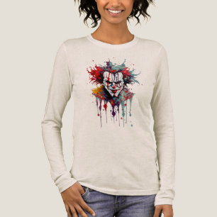 T-shirt En Tri-matière Chemise Psycho Clown Splash Art – Audacieux