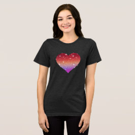 T-shirt En Tri-matière Chemise Rainbow Heart