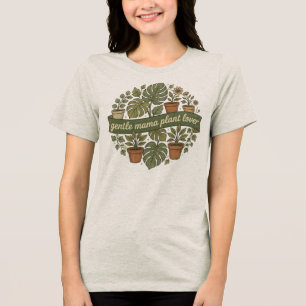 T-shirt En Tri-matière Chemise Rétro Botanique Gentle Mama Plant Lover - 