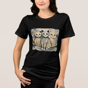 T-shirt En Tri-matière Chemise Tri-Blend apaisante pour chats