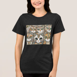 T-shirt En Tri-matière Chemise Tri-Blend apaisante pour chats 