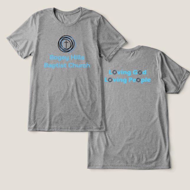 T-shirt En Tri-matière Chemise Tri-Blend Classic Bogey Hills (Design Recto & Verso)