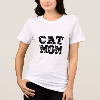 T-shirt En Tri-matière Chemise Tri-Blend Maman Chat