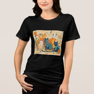 T-shirt En Tri-matière Chemise Tri-Blend pour chats apaisants