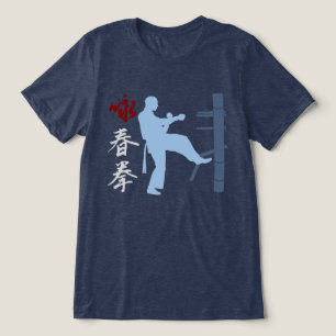 T-shirt En Tri-matière Chemise Tri-Blend Wing Chun Kung Fu