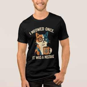 T-shirt En Tri-matière Chemise Tri-Mélange chat païen