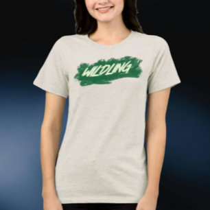 T-shirt En Tri-matière Chemise typographique Wildling Brushstroke