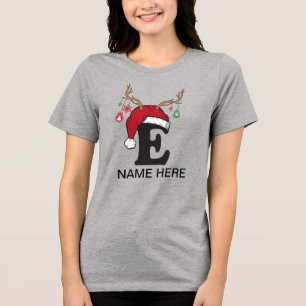 T-shirt En Tri-matière Chemises de Noël de famille personnalisées