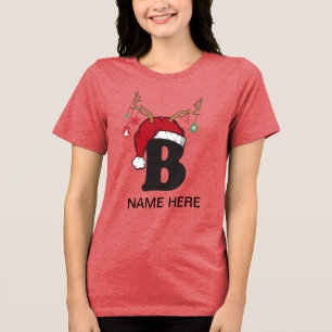T-shirt En Tri-matière Chemises de Noël de famille personnalisées