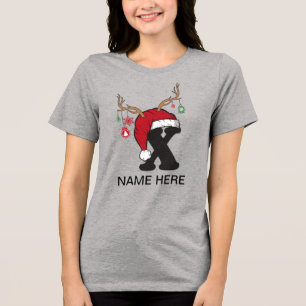 T-shirt En Tri-matière Chemises de Noël de famille personnalisées