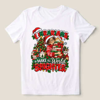 T-shirt En Tri-matière Chemises de Noël Les bibliothécaires illuminent le