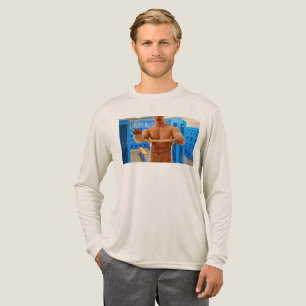 T-shirt En Tri-matière ChemiseSlipperyJoe homme musclé torse abdos