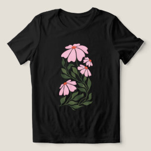 T-shirt En Tri-matière Chemisier féminin fleuri abstrait Blossom Grace