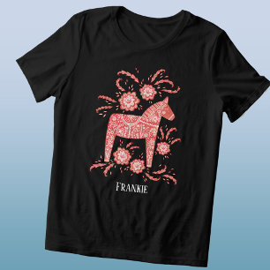 T-shirt En Tri-matière Cheval de Dala suédois personnalisé