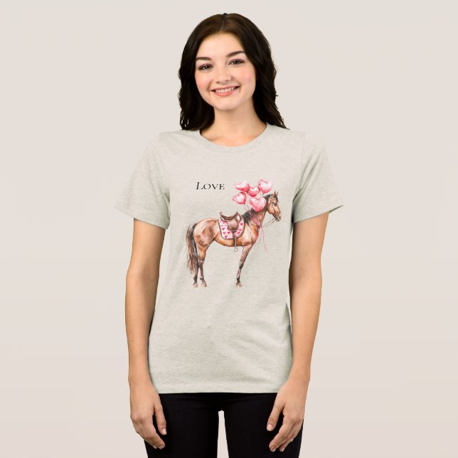 T-shirt En Tri-matière Cheval des ballons roses de l'Ouest (Recto plein)