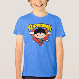 T-shirt En Tri-matière Chibi Superman Polka Dot Shield et nom