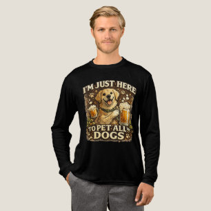 T-shirt En Tri-matière Chien Drôle Amateur Rétro Retriever Doré Humour An