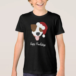 T-shirt En Tri-matière Chien père Noël - Personnalisable