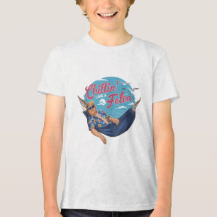 T-shirt En Tri-matière Chilling Comme Un Felon Drôle Trump Summer Beach U
