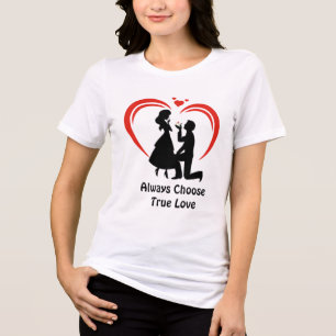T-shirt En Tri-matière Choisir l'amour vrai toujours - Freefit Naturellem